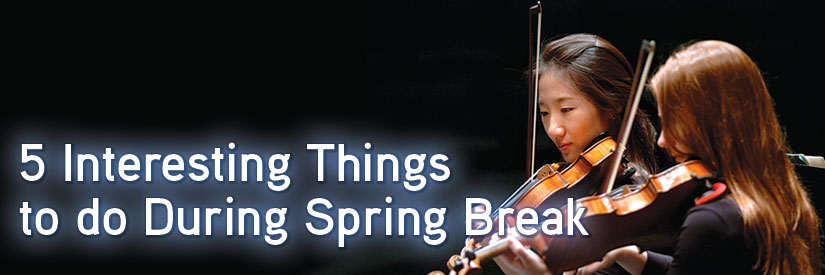 5 Interesting Things to do During Spring Break