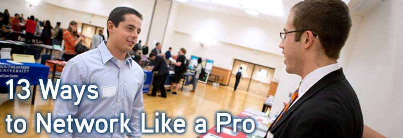 13 ways to network like a pro
