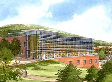 Artists rendition of the Student Leadership Center at SUNY Oswego