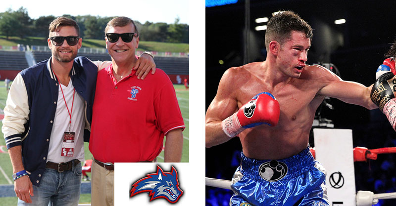Chris Algieri at Stony Brook University and in a boxing match
