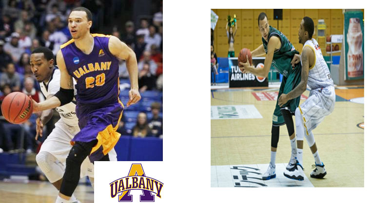 Gary Johnson playing basketball for UAlbany and in Asia