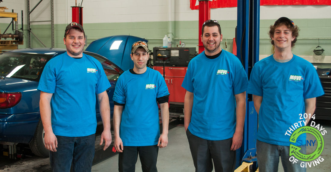 Morrsiville State College students in the Ford Asset automotive program.