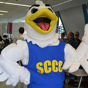 Royal the Duck from Schenectady County Community College