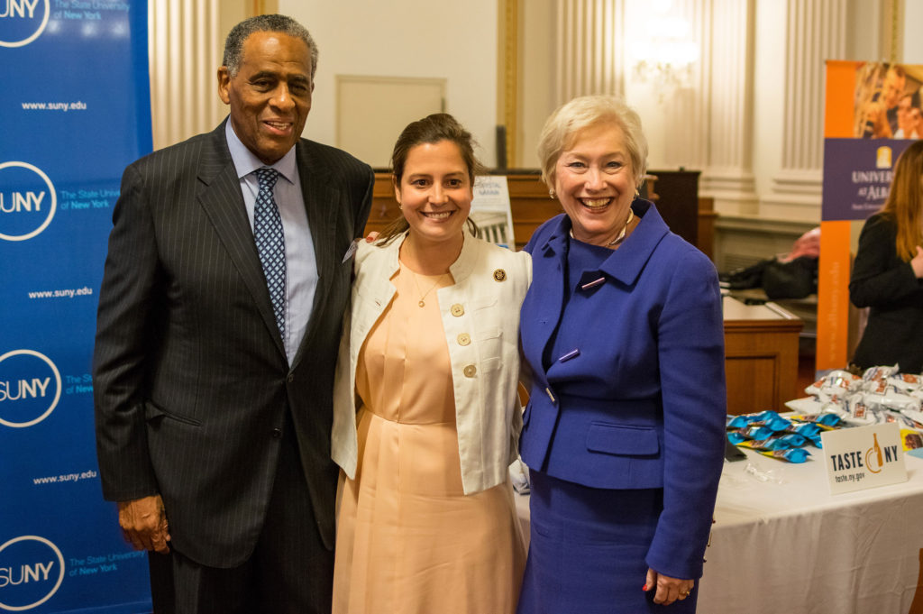 Congresswoman Stefanik at the SUNY Day Reception with Chairman Carl McCall and Chancellor Nancy Zimpher