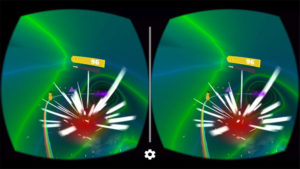 A view of a SpaceoutVR game screen.