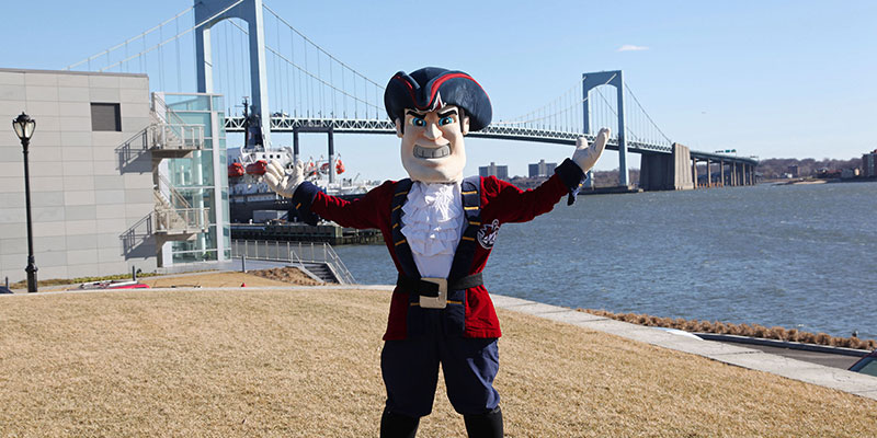 Privateer Pete welcomes you to Maritime College
