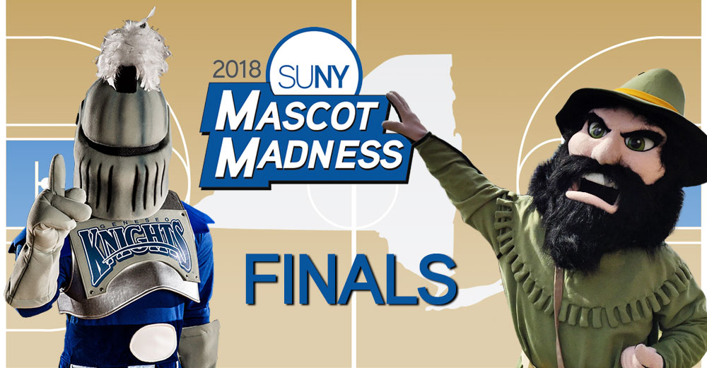 2018 Mascot Madness finals - Victor Knight of Geneseo vs Rip Van Winkle of Columbia-Greene CC