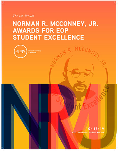 1st annual Norman R. McConney Jr Awards for EOP Student Excellence program cover.
