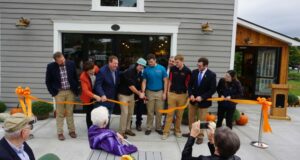 Ribbon cutting at the SUNY Cobleskill Carriage House Cafe & General Store