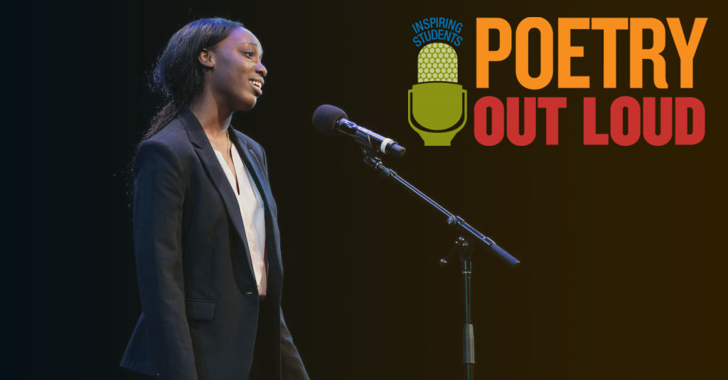 2019 New York Champion Chika Brown performing at Poetry Out Loud Championship.