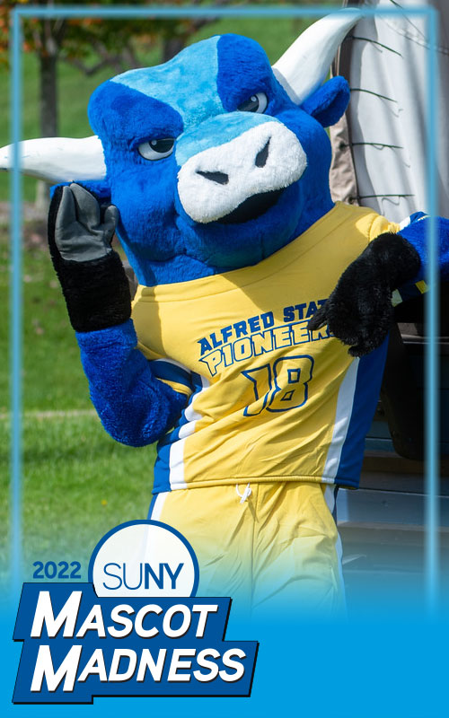 Alfred State mascot Big Blue