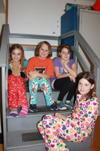 Picture of girls in pajamas