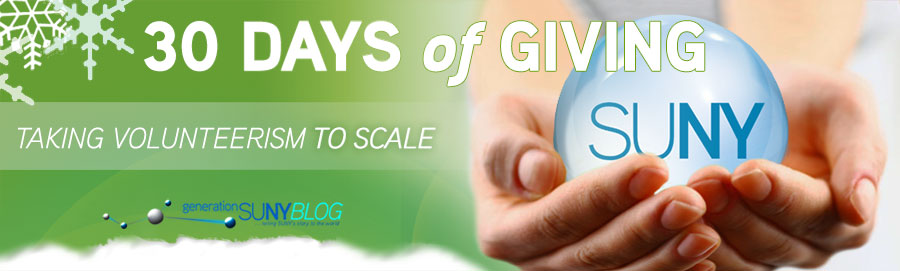 SUNY's 30 Days of Giving - Taking volunteerism to scale