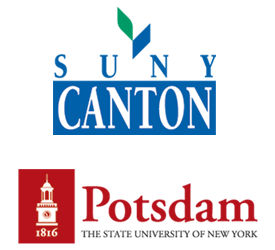 SUNY Canton and SUNY Potsdam logos
