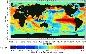1997 El Nino weather map