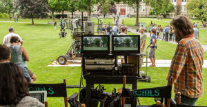 HBO show Girls fims outdoors at SUNY New Paltz