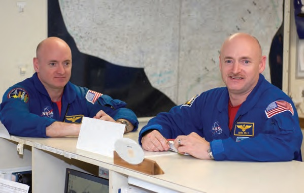 Astronaut Brothers Scott and Mark Kelley.