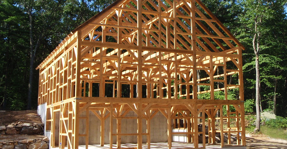 wood barn frame