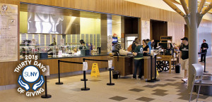 SUNY ESF cafeteria, 30 Days of Giving