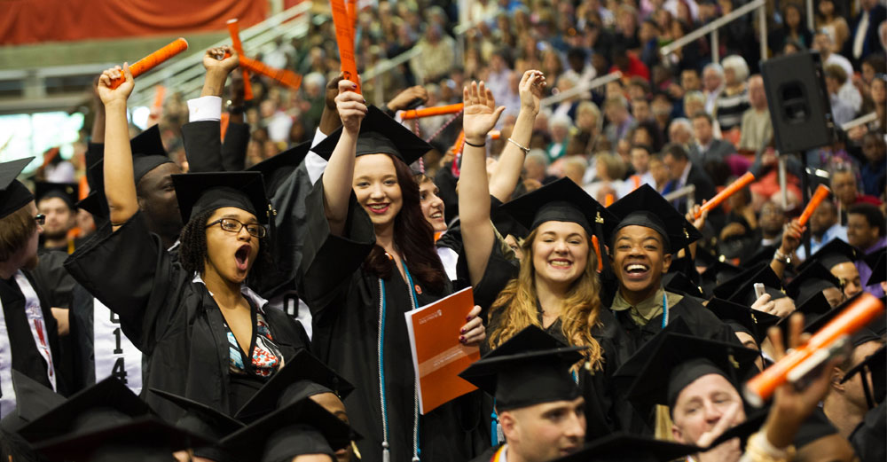 Buffalo State graduates cheer at commencement