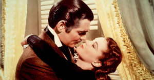 Gone with the Wind kissing scene