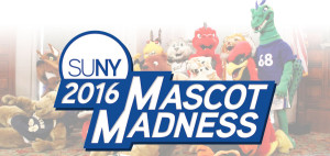 Mascot Madness 2016 logo with mascots in background