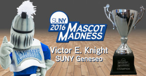 Mascot Madness 2016 winner - Victor E Knight of SUNY Geneseo