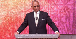SUNY Old Westbury President Calvin Butts at the Smithsonian African American History Museum grand opening