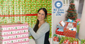 SUNY Orange lays out gifts for the Adopt a Family holiday campaign.