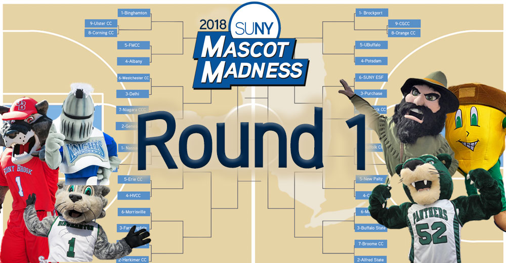 2018 SUNY Mascot Madness - Round 1