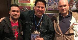 Michael Mastermaker with actor Greg Grunberg at a comics event.