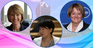 SUNY women leaders - Chancellor Johnson, Grace Wang, Eileen McLoughlin