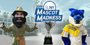 SUNY Mascot Madness 2019 finals - Rip Van Winkle vs Walter Wildcat