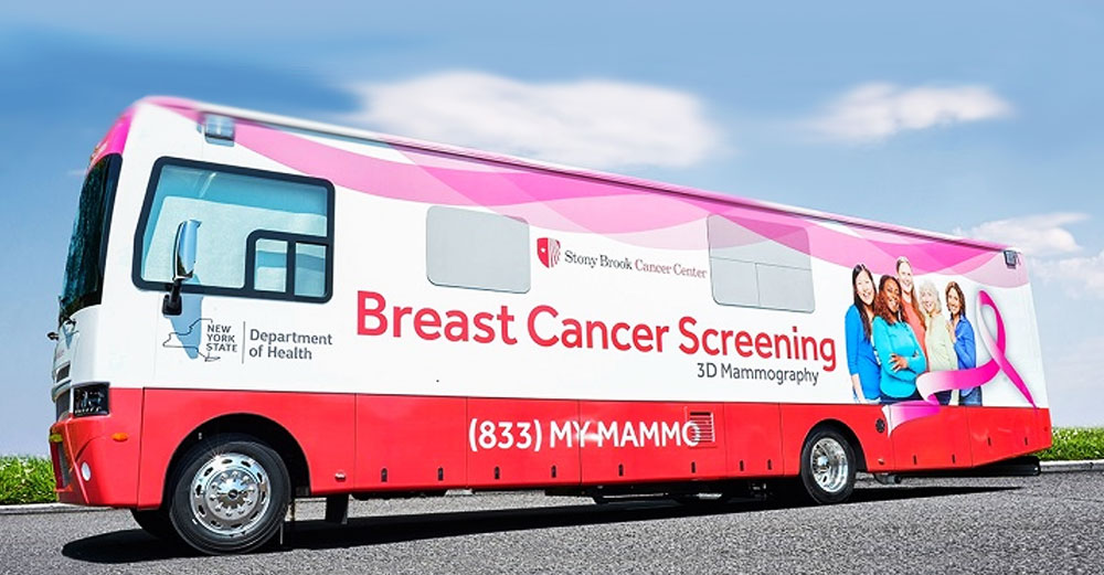 Stony Brook breast cancer mammography van