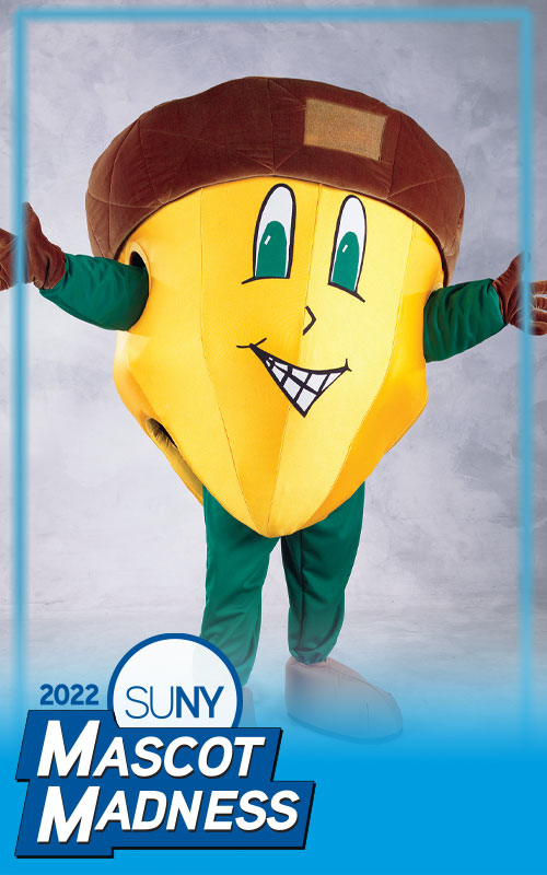 SUNY ESF mascot Oakie the Acorn