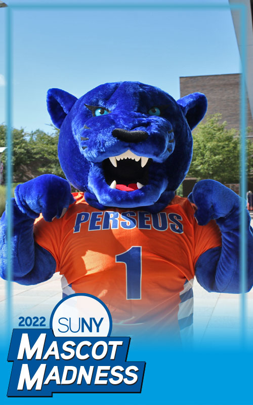 SUNY Purchase College mascot Perseus Panther