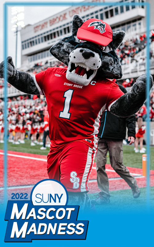 Stony Brook University mascot Wolfie