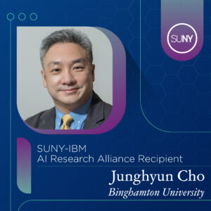 Junghyun Cho from Binghamton University and 2024 SUNY-IBM Alliance grant recipient profile picture. 