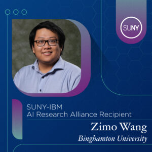 Zimo Wang from Binghamton University and 2024 SUNY-IBM Alliance grant recipient profile picture. 