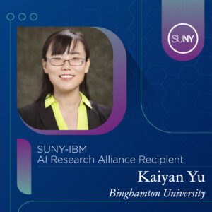 Kaiyan Yu from Binghamton University and 2024 SUNY-IBM Alliance grant recipient profile picture. 