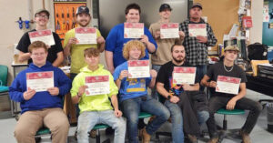 Pre-apprentice graduates from the Genesee Valley BOCES in Batavia NY.